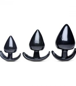 MASTER SERIES TRIPLE SPADES 3 PC ANAL PLUG SET