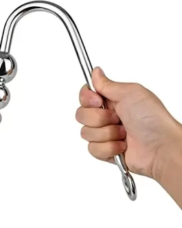 3 bead stainless anal hook