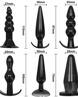 6 piece silicon Training plug set
