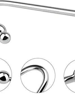 3 bead stainless anal hook