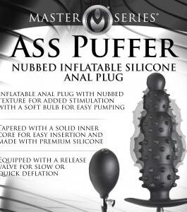 MASTER SERIES ASS PUFFER NUBBED INFLATABLE ANAL PLUG